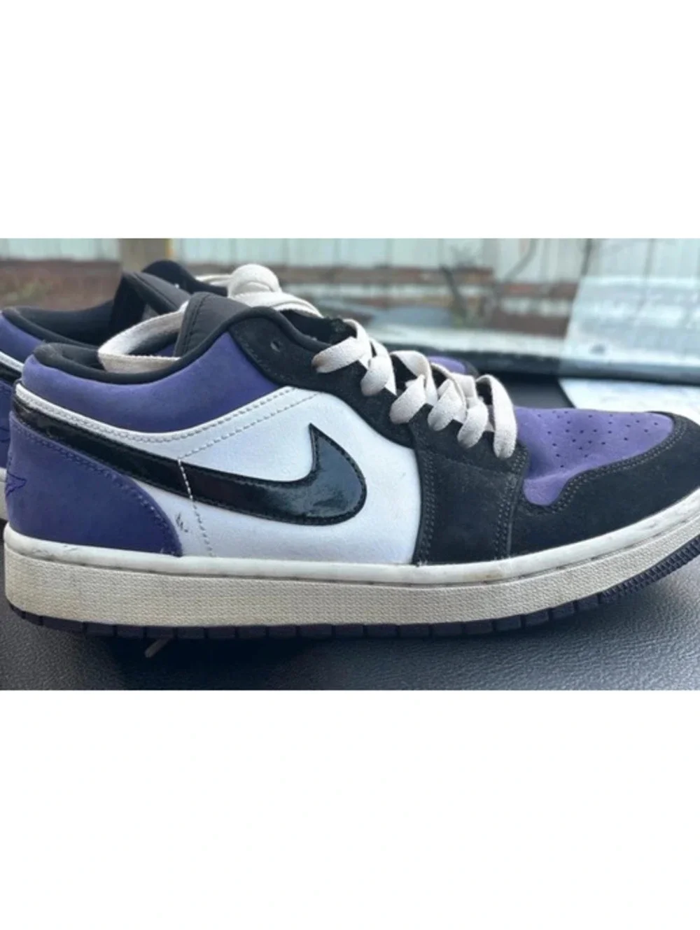 Nike Air Jordan 1 Low Court Purple Black White Men’s 9